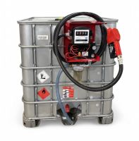 Мини АЗС для дизеля 12V 60 л/м еврокуб в металле мобильный Armor