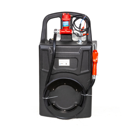 Мини АЗС 110 литров для бензина 12В перекатная авт. пистолет GTK-110 12V Фронтальный вид