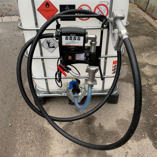 Мини АЗС для ДТ 12v 640L с фильтром  