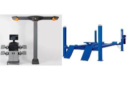 Комплект F4D-4 Подъемник 4-хст. г/п 4т,эл/гидр. с траверсой+T 7204 TAS Стенд сход-развал 3D Комплект F4D-4 Подъемник 4-хст. г/п 4т,эл/гидр. с траверсой+T 7204 TAS Стенд сход-развал 3D