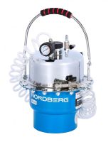 Установка для прокачки тормозной системы пневматическая, емкость 5л, переносная, Nordberg BC8