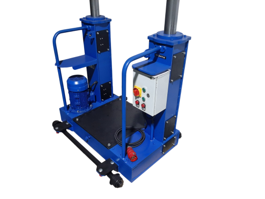 Канавный электромеханический подъемник 10 т, напольный, двухштоковый КПП10ЭМ600 ARTAZ