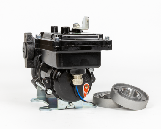 Насос для бензина 220В до 50 л/м 1"F 1/8 HP EX50, ACEX50 под углом сбоку