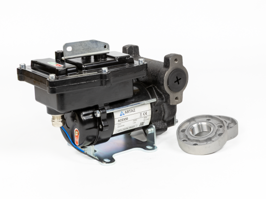 Насос для бензина 220В до 50 л/м 1"F 1/8 HP EX50, ACEX50 под углом