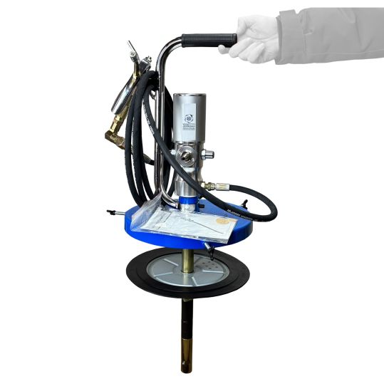 Установка пневматическая для раздачи смазки из бочек 18-20 кг, давление 400 бар, шланг 4 м, переносная Техносоюз TS99130