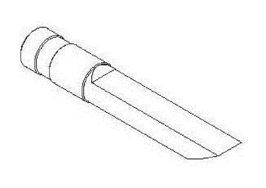 Пуансон к CC300 в форме ножа-стамески L=96 мм Comec CC315