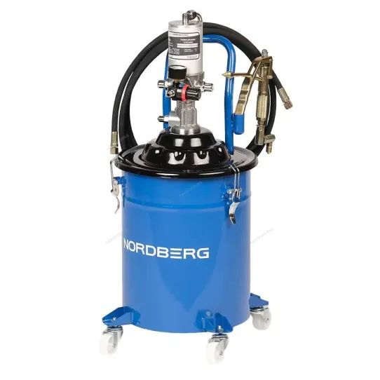 Нагнетатель смазки на 20 л, Nordberg NO5020 6.5-8 бар, пневматический, с производительностью 0.85 л/мин