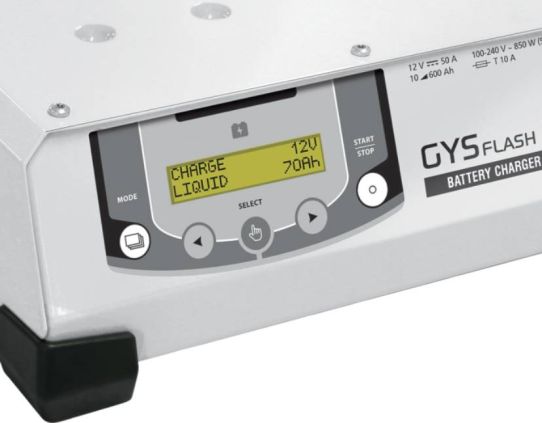 Зарядное устройство для аккумуляторов 12В 50А, с цифровым дисплеем, Gysflash 50.12 HF FV 026056 GYS
