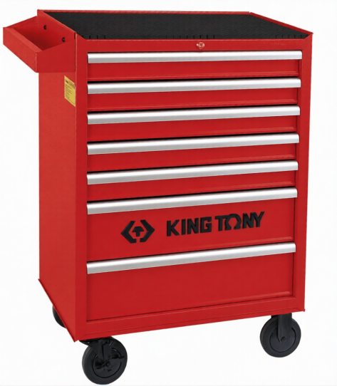 Тележка инструментальная KING TONY 87434-7B, 7 ящиков, без инструментов
