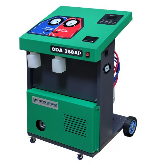 Установка автомат для заправки автомобильных кондиционеров ОДА Сервис ODA-360AP с встроенным термопринтером, дисплеем