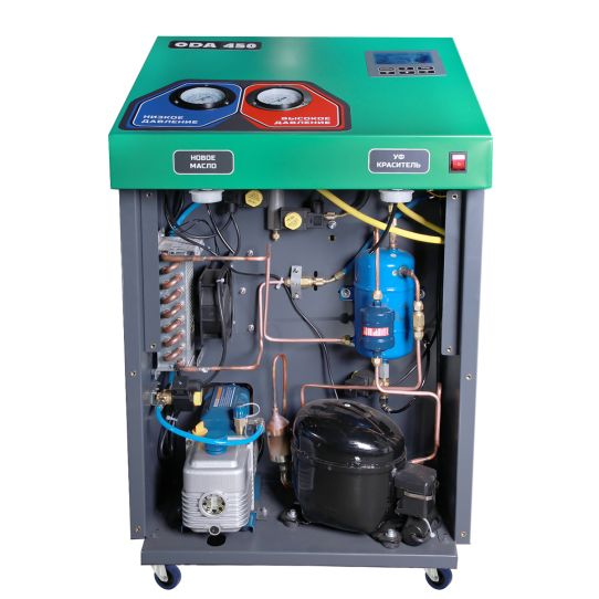 Установка автомат для заправки автомобильных кондиционеров ОДА Сервис ODA-450 с обновляемой базой данных