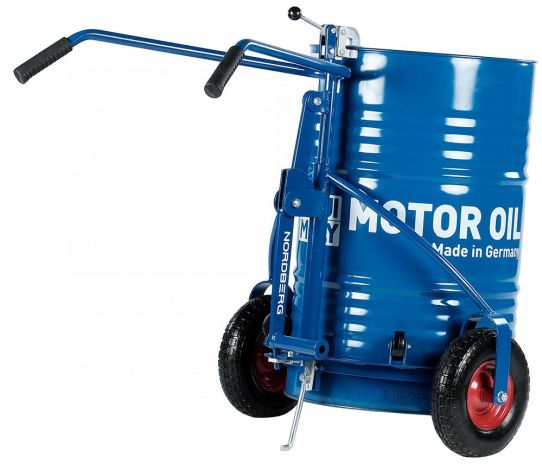 Тележка для транспортировки бочек до 300 кг ручная на 2 колесах Nordberg N31T03