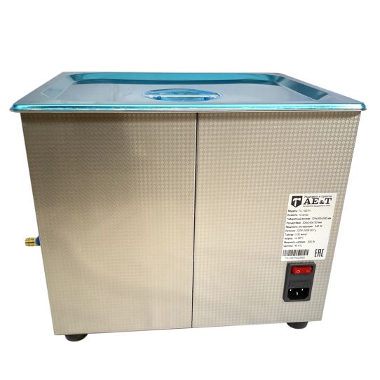 Ультразвуковая ванна 10л 40 кГц с подогревом, 220В для деталей и топливных форсунок AE&T TC-100TH