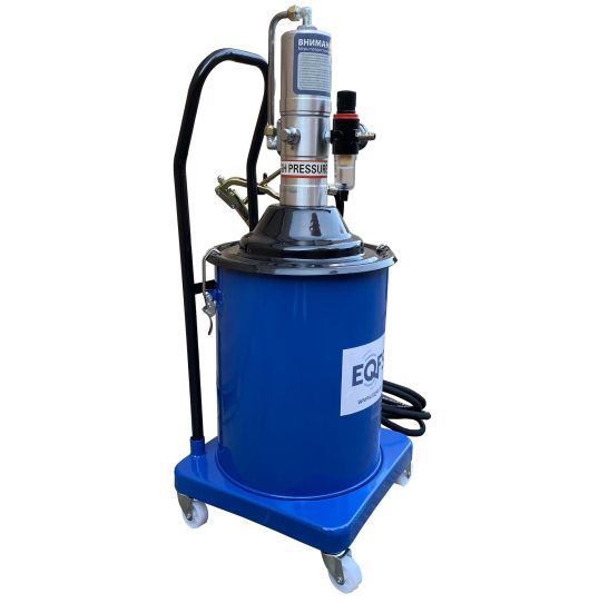 Нагнетатель смазки пневматический с баком 20 л, давление смазки до 300 бар, шланг 3.8 м EQFS ES-60505