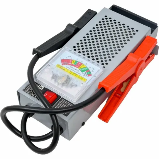 Нагрузочная вилка-тестер аккумуляторов 6/12 В и стрелочным вольтметром, 100 Ач, 055131 GYS ТВР 100