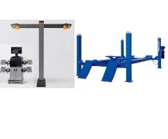 Комплект F4D-4 Подъемник 4-хст. г/п 4т,эл/гидр. с траверсой+T 7212 TAB Стенд сход-развал 3D Комплект F4D-4 Подъемник 4-хст. г/п 4т,эл/гидр. с траверсой+T 7212 TAB Стенд сход-развал 3D