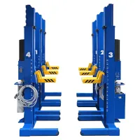 Подкатной подъемник для грузовых автомобилей электрогидравлический 36т Sivik ПГП-36000/6, 6 колонн