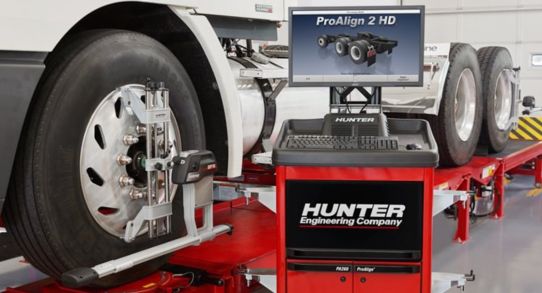 Стенд сход-развал инфракрасный мобильный Hunter PA210E/DSP740T для грузовых автомобилей