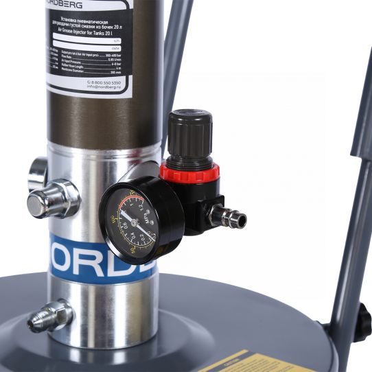 Установка пневматическая для раздачи смазки из бочек,  25 л Nordberg NO5016