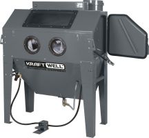 Пескоструйная камера KraftWell KRW-SB420S, с боковой загрузкой, 420 л, напольная, инжекторного типа, с давлением воздуха 6-8 бар Пескоструйная камера KraftWell KRW-SB420S, с боковой загрузкой, 420 л, напольная, инжекторного типа, с давлением воздуха 6-8 бар