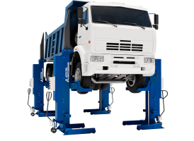 Подкатной подъемник для грузовых автомобилей электрогидравлический 30т АСО ПГ-30А, 4 колонны