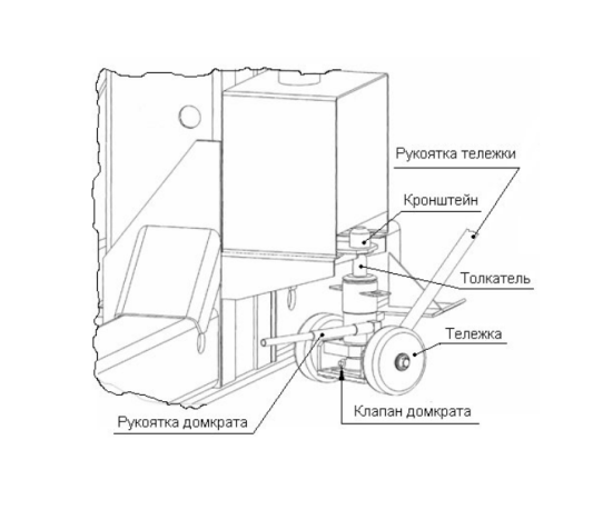 Подкатной подъемник для грузовых автомобилей электрогидраврический 45т АСО ПГ-45, 6 колонн