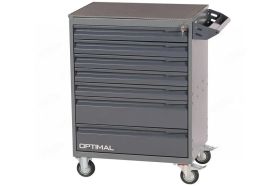 Тележка инструментальная, Optimal NT317, 7 ящиков, без инструментов, серая
