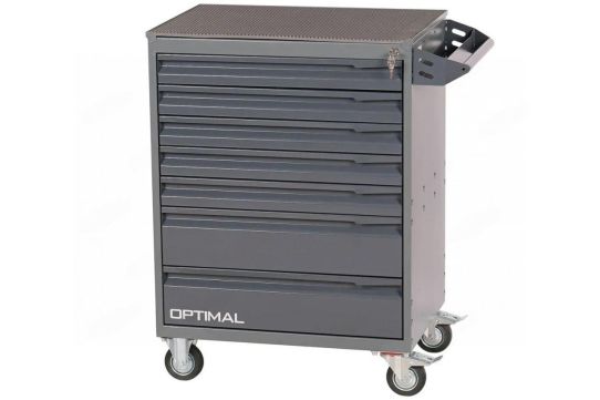 Тележка инструментальная, Optimal NT317, 7 ящиков, без инструментов, серая