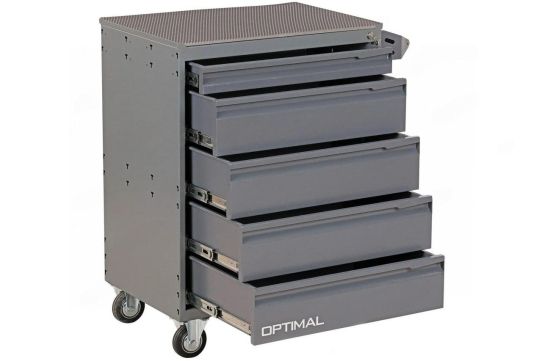 Тележка инструментальная, Optimal NT215, 5 ящиков, без инструментов