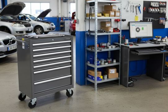 Тележка инструментальная Станкоимпорт BTD-270071CS grey, 7 ящиков, без инструментов