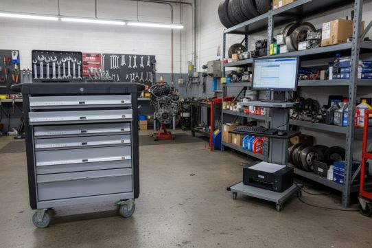 Тележка инструментальная Wiederkraft WDK-707, 7 ящиков, без инструментов