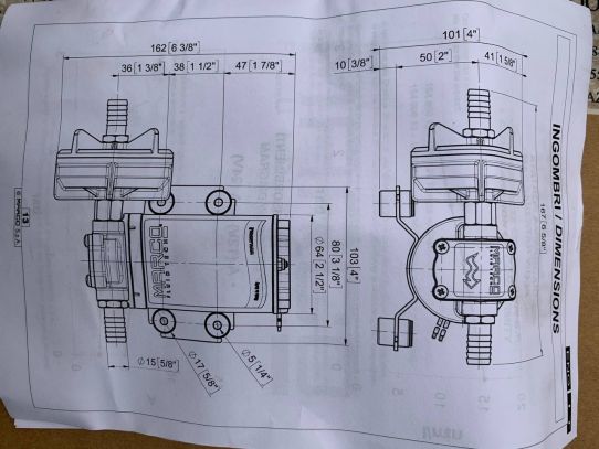 Шестеренчатый насос для дизельного топлива, масла и воды 12В Marco UP3 16400012