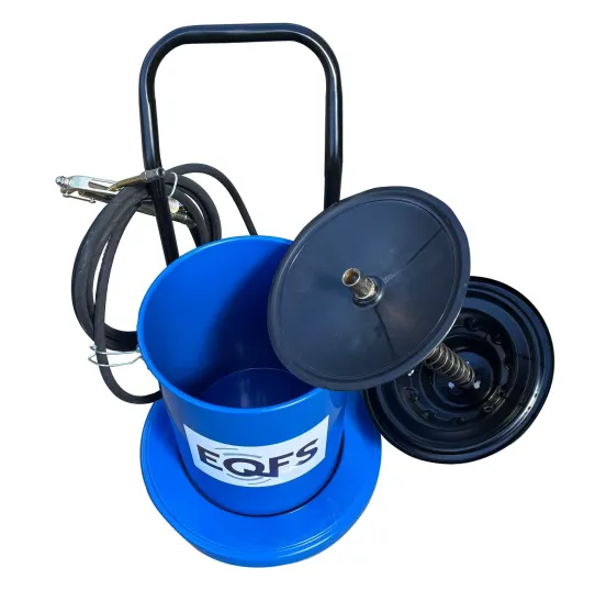 Нагнетатель смазки пневматический для бочек на 20 л, выходное давление 350-400 бар, с производительностью 850 г/мин EQFS ES-60550