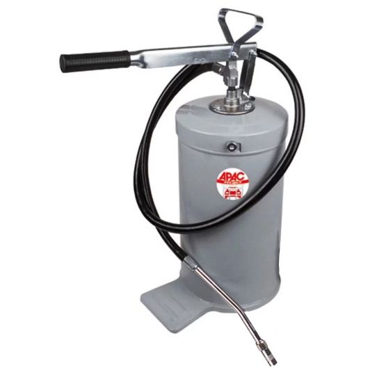 Нагнетатель смазки ручной с емкостью 8 л, переносной с жестким носиком, длина шланга 1.5м Apac 1797B