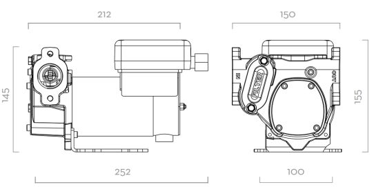 Насос для перекачки дизельного топлива 12-24 в Piusi PANTHER DC 24/12V W/CABLE 2MT W/CLIPS F0034101C