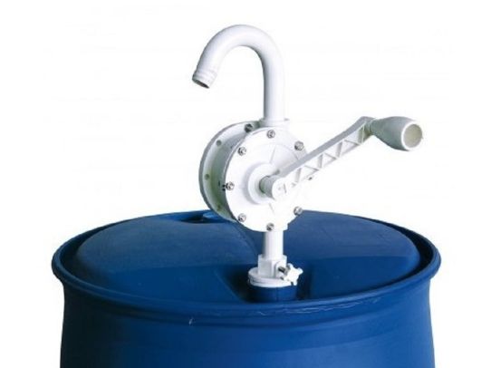 Насос ручной роторный бочковой для AdBlue, воды и антифриза 25 л/м Piusi rotative hand pump F0033205A (F0033205B) пластик, белый