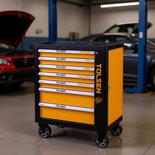 Тележка инструментальная TOLSEN TT80317, 7 ящиков, без инструментов