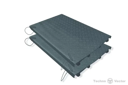 Задние сдвижные платформы для установки в нишу (платформа 019-03), 2 шт