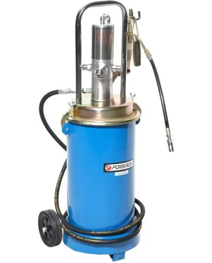 Нагнетатель смазки пневматический передвижной, емкость 17 л, давление до 400 бар, производительность 0.8 л/мин, Forsage F-TRG2095