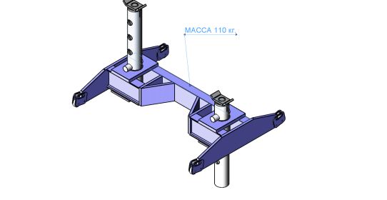 Опорный мост в смотровую канаву 20 т. ОМ20В