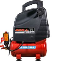 Поршневой компрессор 6 л, 161 л/м, 220В, 1.1 кВт, коаксиальный (прямой), безмасляный Aurora 14775