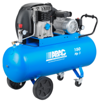 Поршневой компрессор 150 л, 393 л/м, 220В, 2.2 кВт, ременной, масляный Abac A39B/150 CM3
