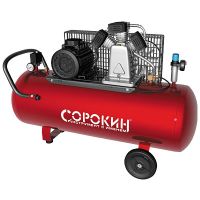 Поршневой компрессор 200 л, 580 л/м, 220В, 3 кВт, ременной, масляный Сорокин Арт. 13.11