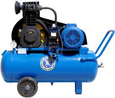 Поршневой компрессор 70 л, 380В, 4 кВт, ременной, масляный АСО Бежецк К-24М-10