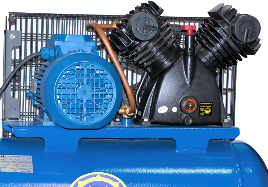 Поршневой компрессор 120 л, 380В, 4 кВт, ременной, масляный АСО Бежецк К25М2 повышенного давления
