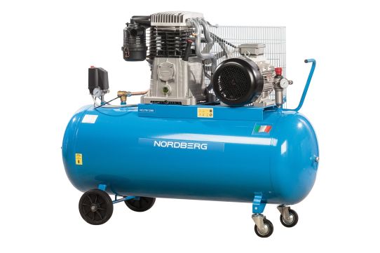 Поршневой компрессор 270 л, 827 л/м, 380В, 5.5 кВт, ременной, масляный Nordberg NC270/830
