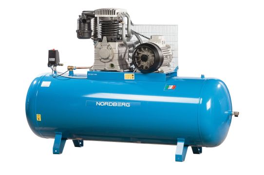 Поршневой компрессор 500 л, 1390 л/м, 380В, 1.1 кВт, ременной, масляный Nordberg NC500/1400