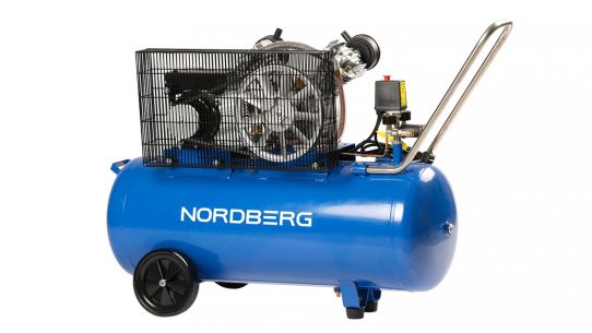 Поршневой компрессор 100 л, 320 л/м, 220В, 2.2 кВт, ременной, масляный Nordberg NCE100/360