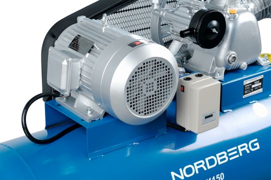 Поршневой компрессор 300 л, 1150 л/м, 380В, 7.5 кВт, ременной, масляный Nordberg NCE300/1150