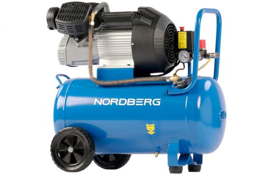 Поршневой компрессор 50 л, 360 л/м, 220В, 1.5 кВт, ременной, масляный Nordberg NCE50/360V